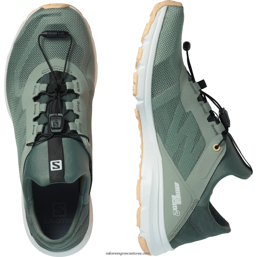 γυναικεία σανδάλια - αμφίβιο bold 2 Salomon πράσινο περιβάλλον/πράσινο βάλσαμο/κρέμα αμυγδάλου DXFPHB791