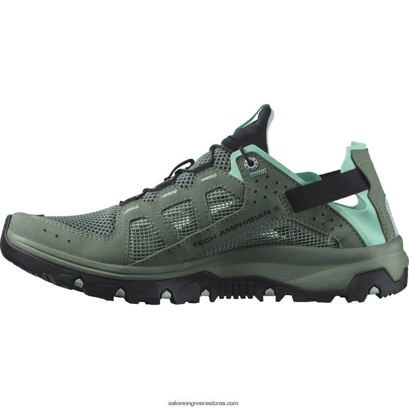 γυναικεία παπούτσια νερού - techamphibian 5 Salomon δάφνινο στεφάνι/αρκτικό πάγο/θαλάσσιο μπλε DXFPHB787