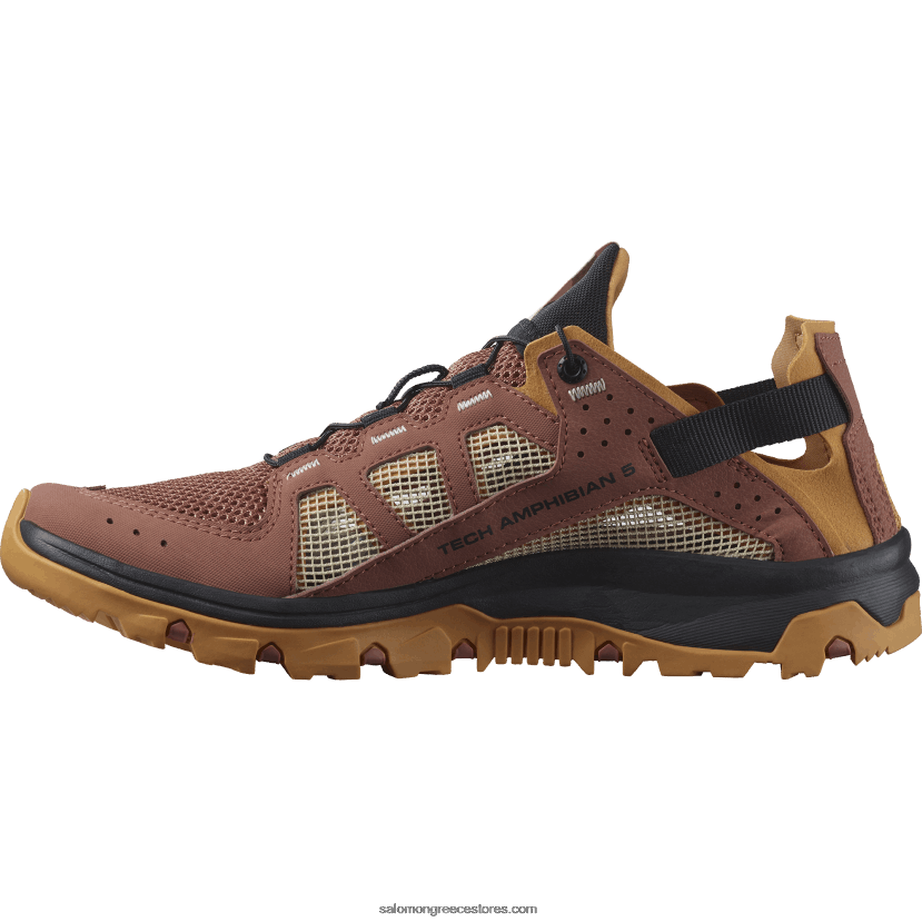 γυναικεία παπούτσια νερού - techamphibian 5 Salomon σύννεφο από ξύλο κέδρου / ιπποδερμία / τριαντάφυλλο DXFPHB789