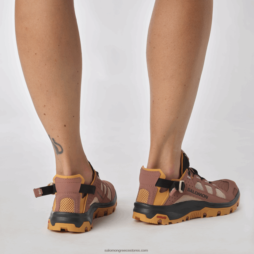 γυναικεία παπούτσια νερού - techamphibian 5 Salomon σύννεφο από ξύλο κέδρου / ιπποδερμία / τριαντάφυλλο DXFPHB789