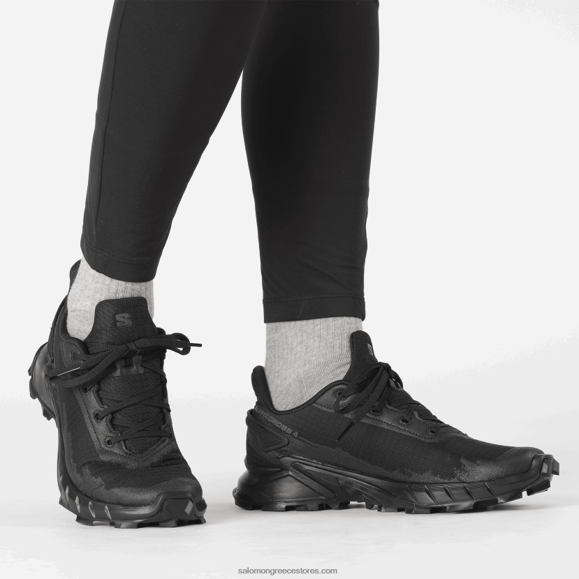 γυναικεία παπούτσια τρεξίματος - alphacross 4 Salomon μαύρος DXFPHB1540