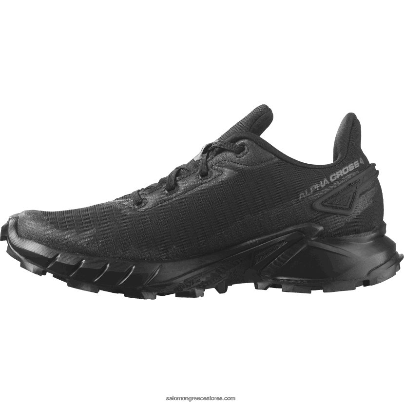 γυναικεία παπούτσια τρεξίματος - alphacross 4 Salomon μαύρος DXFPHB1540