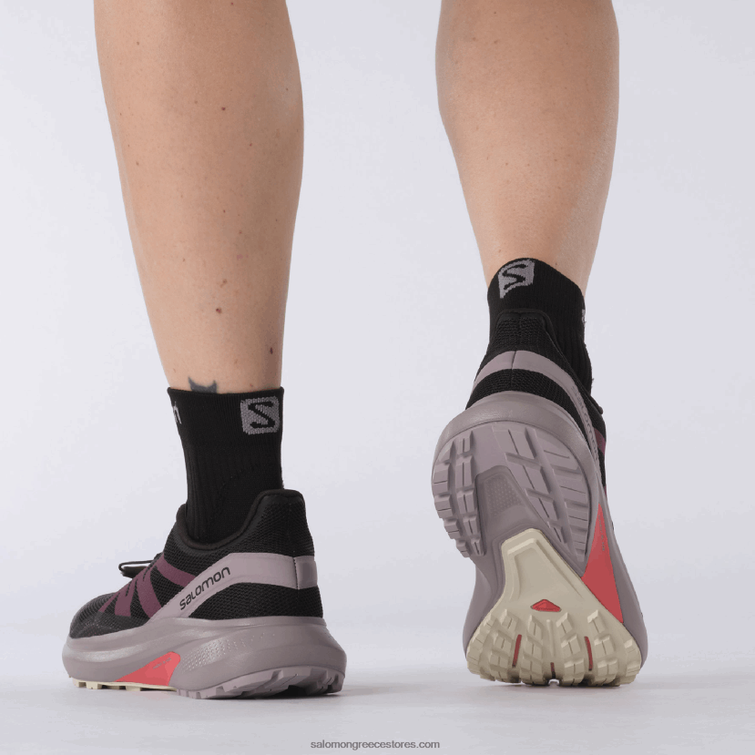 γυναικεία παπούτσια τρεξίματος - hypulse Salomon μαύρη/ορτύκια/βροχερή μέρα DXFPHB1542