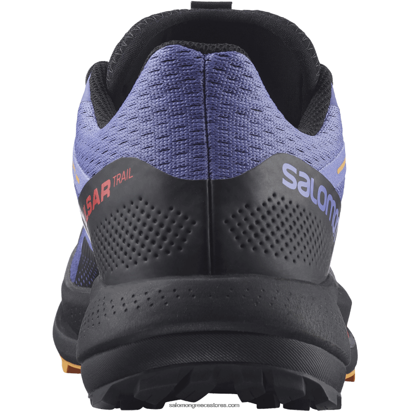 γυναικεία παπούτσια τρεξίματος - pulsar trail Salomon βελούδινο πρωινό/μαύρο/φλογερό πορτοκαλί DXFPHB1510