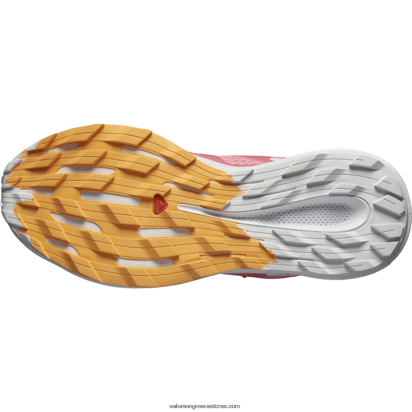γυναικεία παπούτσια τρεξίματος - pulsar trail Salomon τριαντάφυλλο τσαγιού / σύννεφο nimbus / λαμπερό πορτοκάλι DXFPHB1511