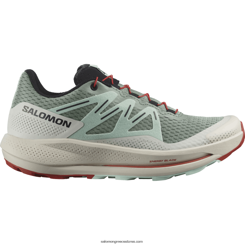 γυναικεία παπούτσια τρεξίματος - pulsar trail Salomon κρίνο pad/λευκασμένο aqua/καυτερή σάλτσα DXFPHB1514