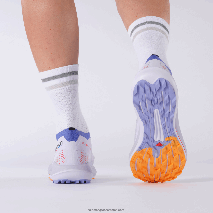 γυναικεία παπούτσια τρεξίματος - pulsar trail pro Salomon μωβ ρείκι/μπλε αμπάρο/φλογερό πορτοκαλί DXFPHB1534