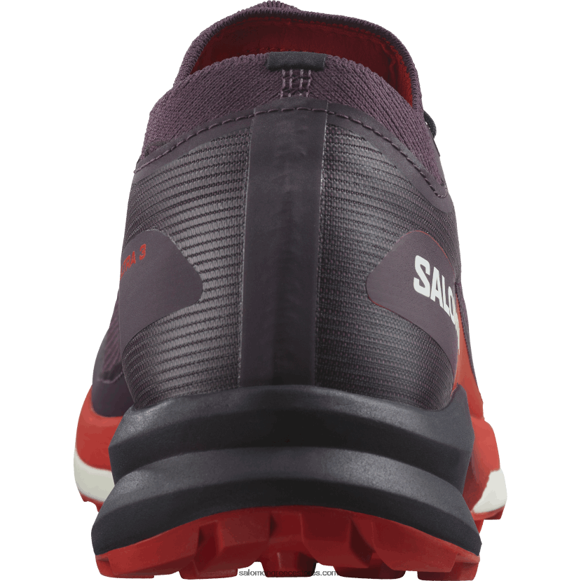 γυναικεία παπούτσια τρεξίματος - s/lab ultra 3 Salomon δαμάσκηνο τέλειο/φλογερό κόκκινο/λευκό DXFPHB1508