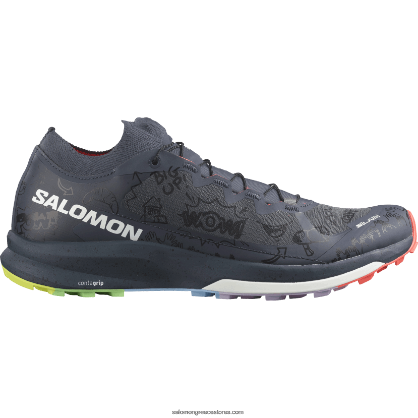 γυναικεία παπούτσια τρεξίματος - s/lab ultra 3 limited edition Salomon μελάνι ινδίας/φλογερό κοράλλι/μαύρο DXFPHB1524