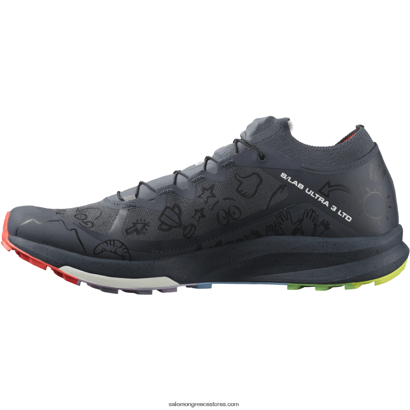 γυναικεία παπούτσια τρεξίματος - s/lab ultra 3 limited edition Salomon μελάνι ινδίας/φλογερό κοράλλι/μαύρο DXFPHB1524