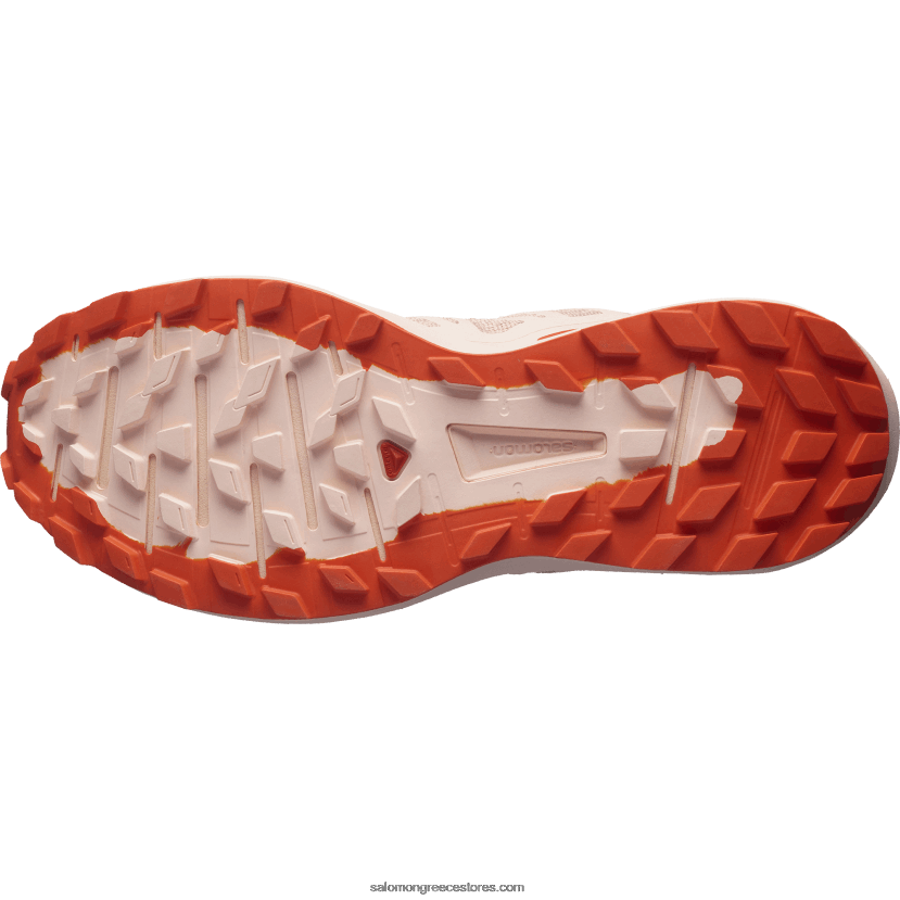 γυναικεία παπούτσια τρεξίματος - sense ride 4 Salomon σιρόκο/ροδακινί έντονο/κόκκινο πορτοκαλί DXFPHB1536
