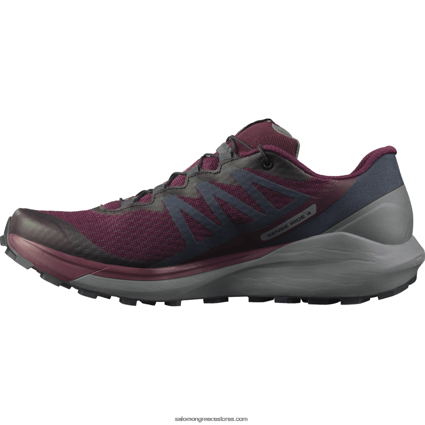 γυναικεία παπούτσια τρεξίματος - sense ride 4 Salomon γευσιγνωσία κρασιού/ήσυχη απόχρωση/έβενο DXFPHB1538