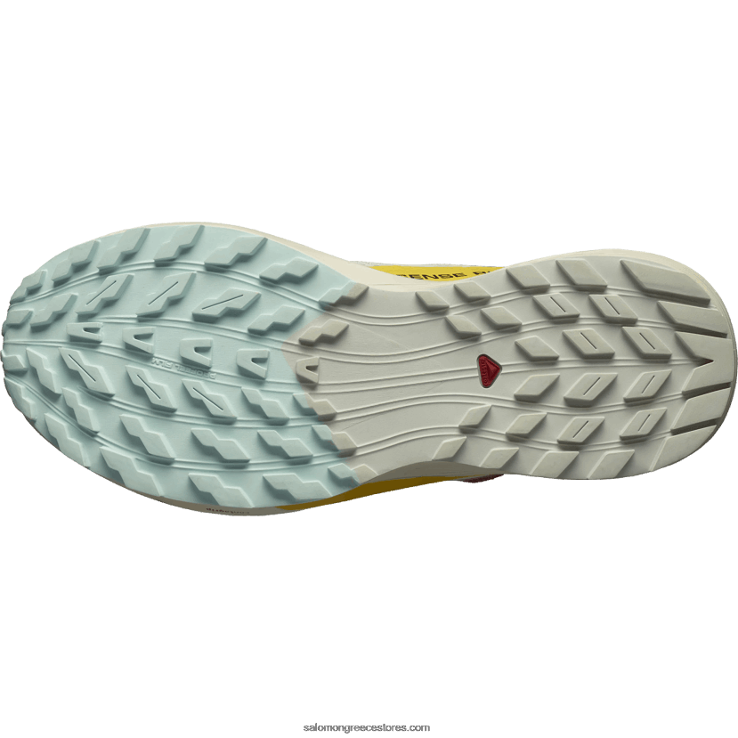 γυναικεία παπούτσια τρεξίματος - sense ride 5 Salomon βροχερή μέρα/καυτερή σάλτσα/φρέζια DXFPHB1497