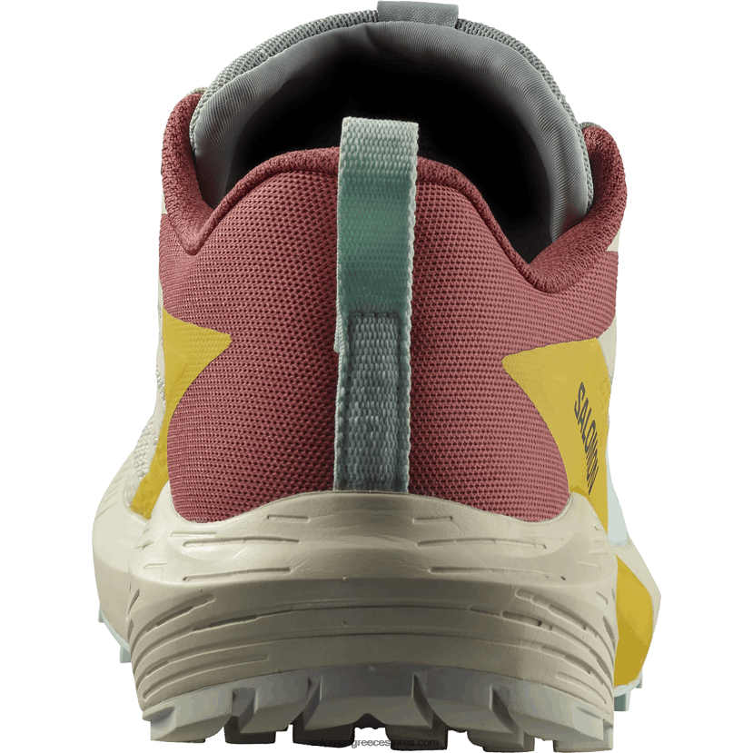 γυναικεία παπούτσια τρεξίματος - sense ride 5 Salomon βροχερή μέρα/καυτερή σάλτσα/φρέζια DXFPHB1497