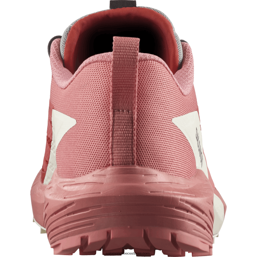 γυναικεία παπούτσια τρεξίματος - sense ride 5 Salomon τσαγιού τριαντάφυλλο/φλογερό κόκκινο/πάγος βανίλιας DXFPHB1498