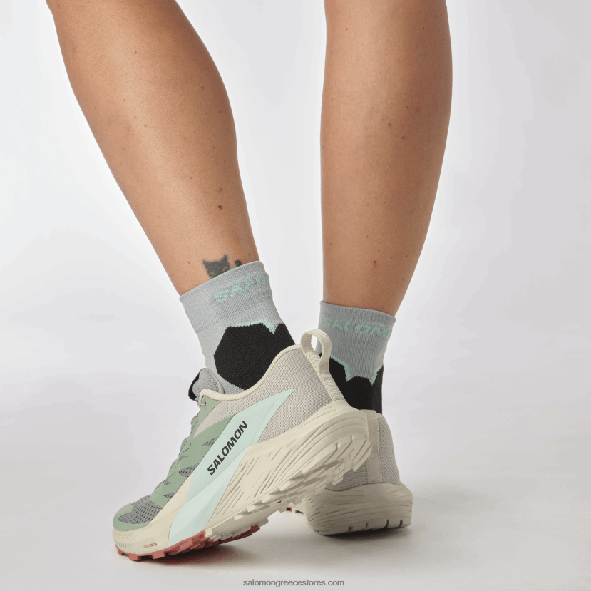 γυναικεία παπούτσια τρεξίματος - sense ride 5 Salomon κρίνο pad/βροχερή μέρα/λευκασμένο aqua DXFPHB1496