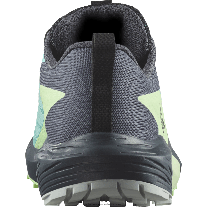 γυναικεία παπούτσια τρεξίματος - sense ride 5 gore-tex Salomon μπλε λάμψη/πράσινη τέφρα/μελάνη Ινδίας DXFPHB1528