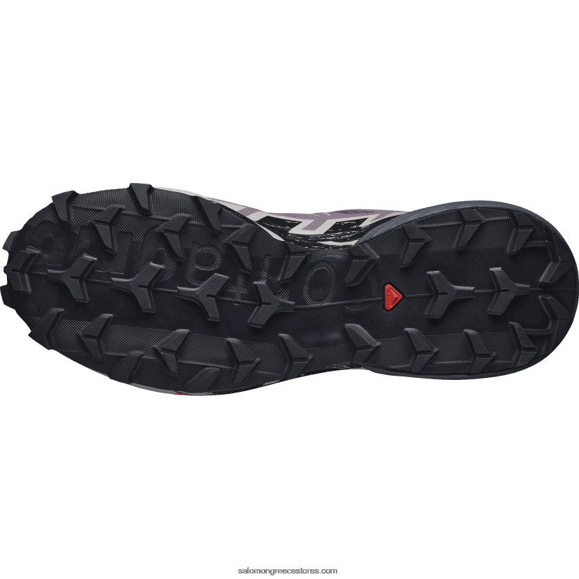 γυναικεία παπούτσια τρεξίματος - speedcross 6 Salomon σεληνιακό τοπίο/μαύρο/στάχτες από τριαντάφυλλα DXFPHB1504