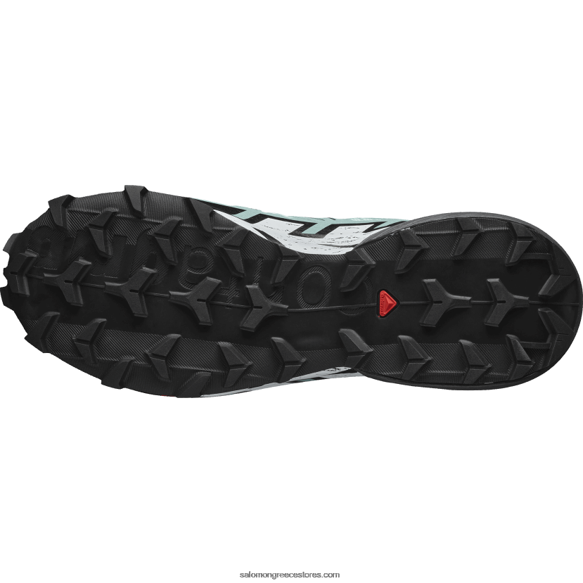 γυναικεία παπούτσια τρεξίματος - speedcross 6 Salomon γιούκα / έβενο / λευκό DXFPHB1505