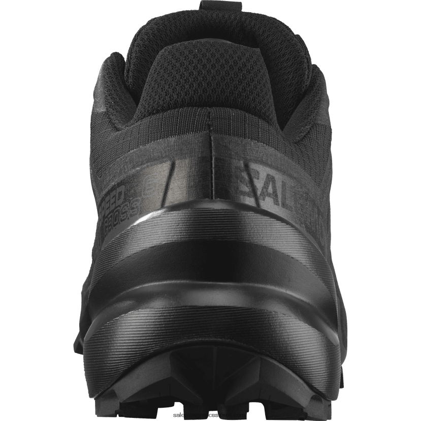 γυναικεία παπούτσια τρεξίματος - speedcross 6 Salomon μαύρο/φανταστικό DXFPHB1507