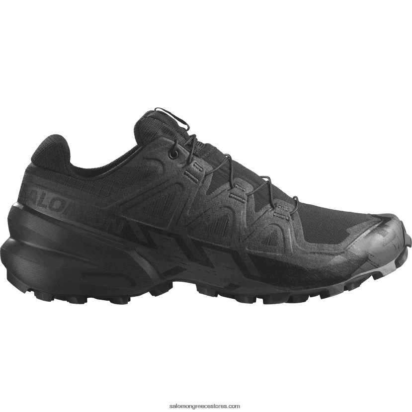 γυναικεία παπούτσια τρεξίματος - speedcross 6 force Salomon μαύρο/φανταστικό DXFPHB804