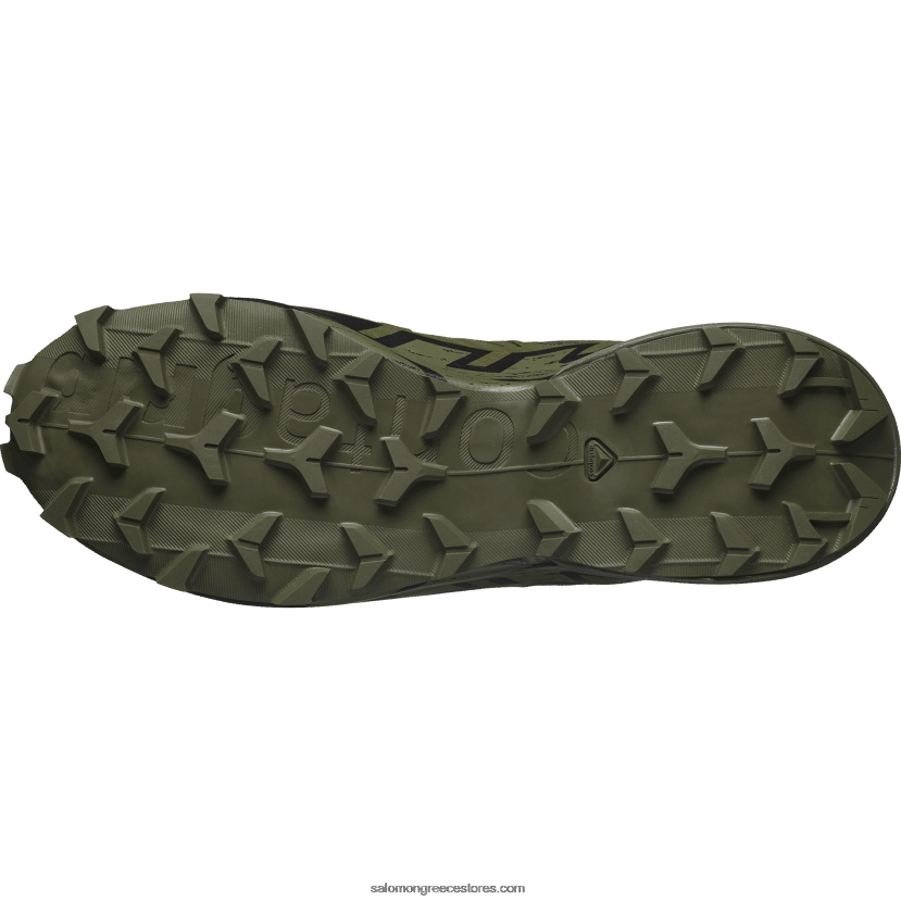 γυναικεία παπούτσια τρεξίματος - speedcross 6 force Salomon ranger πράσινο/μαύρο DXFPHB803