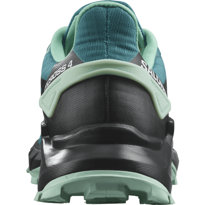 γυναικεία παπούτσια τρεξίματος - supercross 4 Salomon λιμάνι μπλε/μαύρο/γιούκα DXFPHB1544