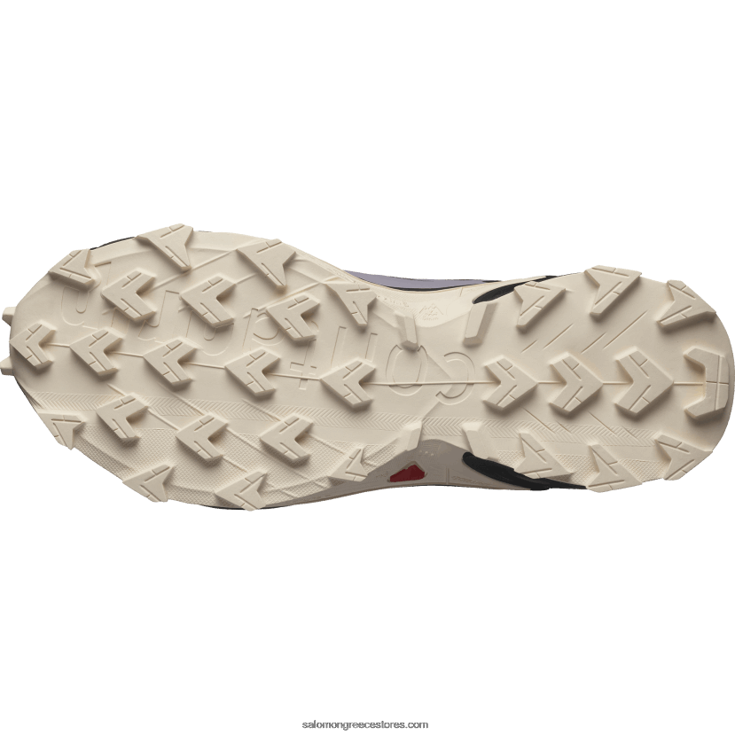 γυναικεία παπούτσια τρεξίματος - supercross 4 Salomon σεληνιακό τοπίο/μαύρο/τρυφερό ροδακινί DXFPHB1545