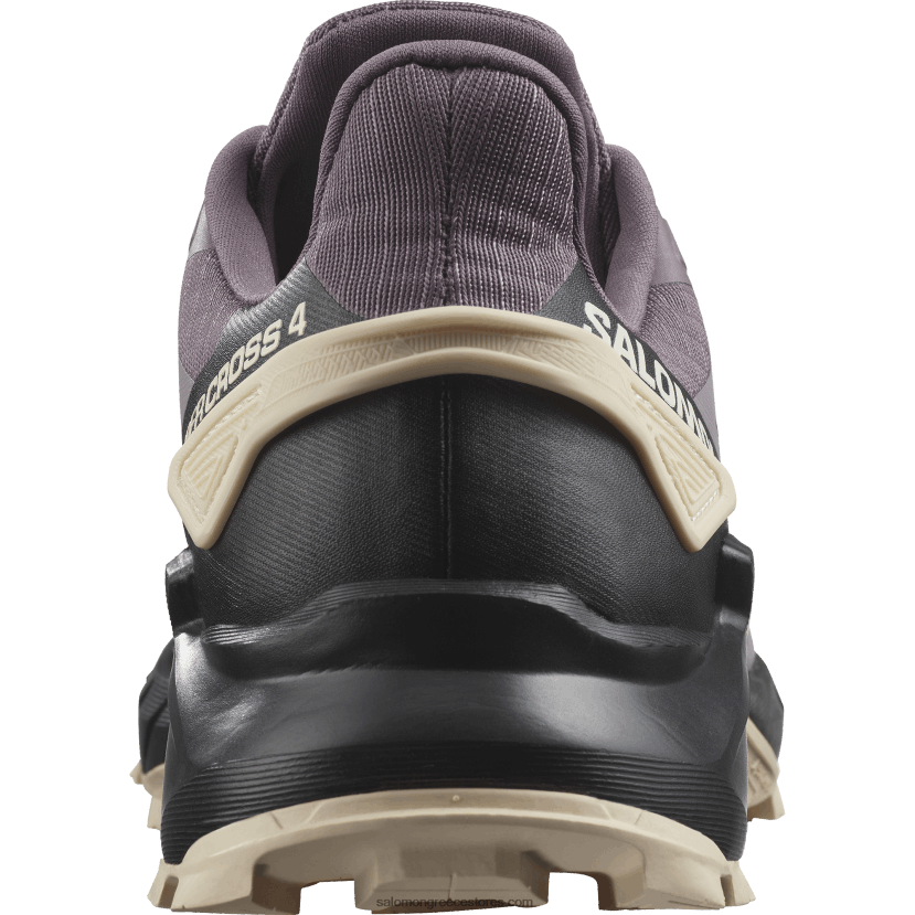 γυναικεία παπούτσια τρεξίματος - supercross 4 Salomon σεληνιακό τοπίο/μαύρο/τρυφερό ροδακινί DXFPHB1545