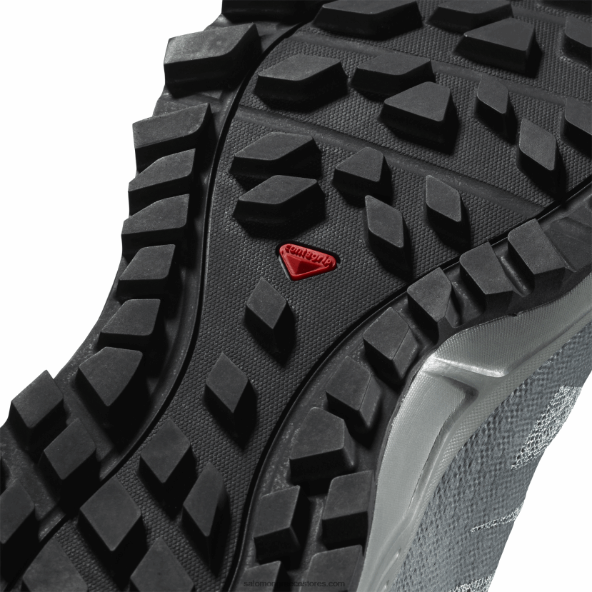 γυναικεία παπούτσια τρεξίματος - trailster 2 Salomon μόλυβδος/θυελλώδης καιρός/παγωμένο πρωί DXFPHB1547