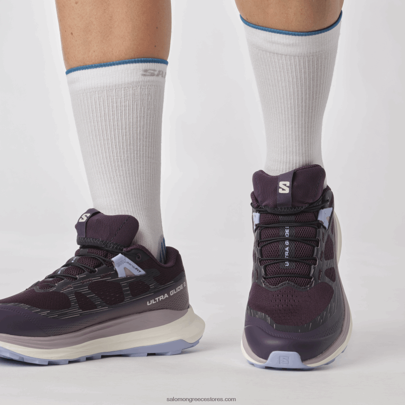 γυναικεία παπούτσια τρεξίματος - ultra glide 2 Salomon νυχτολούλουδο/πάγος βανίλιας/γαλήνη DXFPHB1490