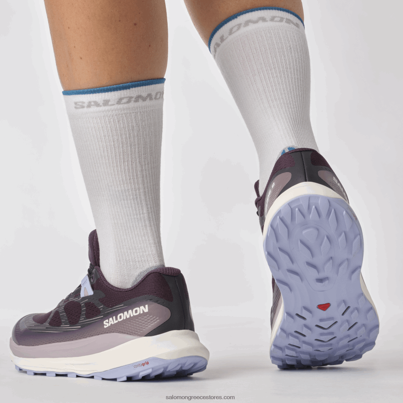 γυναικεία παπούτσια τρεξίματος - ultra glide 2 Salomon νυχτολούλουδο/πάγος βανίλιας/γαλήνη DXFPHB1490