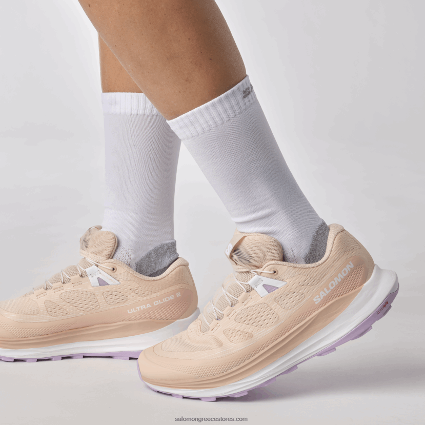 γυναικεία παπούτσια τρεξίματος - ultra glide 2 Salomon τρυφερό ροδάκινο/ορχιδέα άνθιση/λευκό DXFPHB1492