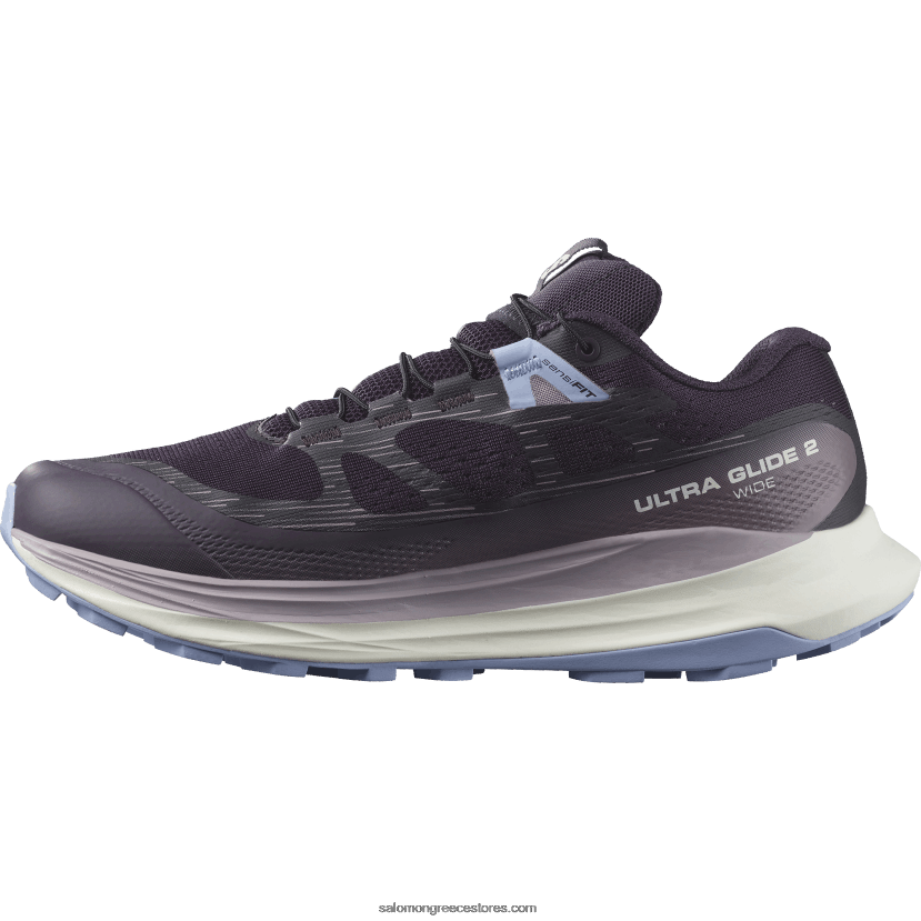 γυναικεία παπούτσια τρεξίματος - ultra glide 2 πλάτους Salomon νυχτολούλουδο/πάγος βανίλιας/γαλήνη DXFPHB1525
