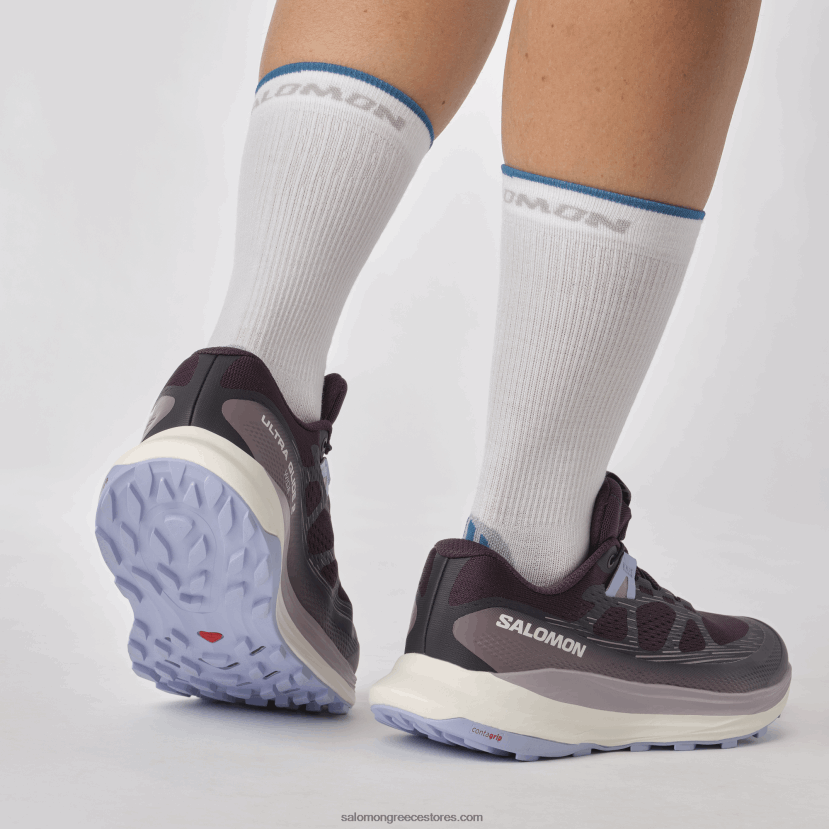 γυναικεία παπούτσια τρεξίματος - ultra glide 2 πλάτους Salomon νυχτολούλουδο/πάγος βανίλιας/γαλήνη DXFPHB1525