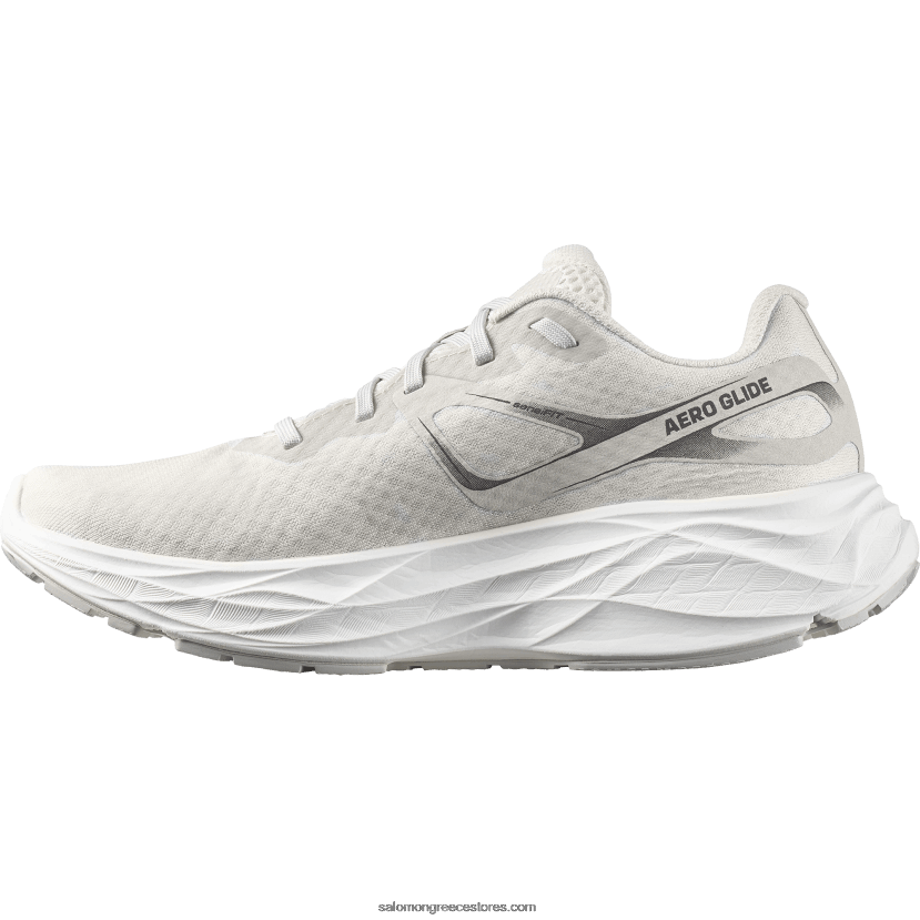 γυναικεία παπούτσια τρεξίματος - aero glide Salomon πάγος βανίλιας/λευκό/σεληνιακό βράχο DXFPHB1149