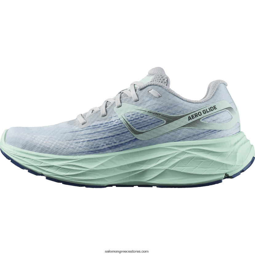 γυναικεία παπούτσια τρεξίματος - aero glide Salomon μπλε πέρλα/γιούκα/μπλε clematis DXFPHB1151