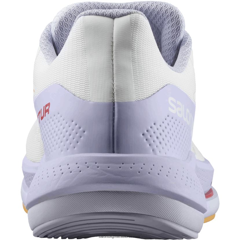 γυναικεία παπούτσια για τρέξιμο - spectur Salomon λευκό/μωβ ρείκι/φλογερό πορτοκαλί DXFPHB747