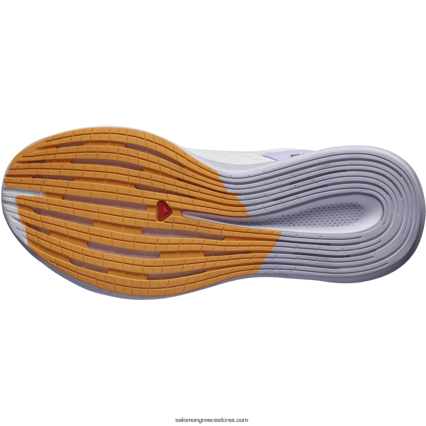 γυναικεία παπούτσια για τρέξιμο - spectur Salomon λευκό/μωβ ρείκι/φλογερό πορτοκαλί DXFPHB747