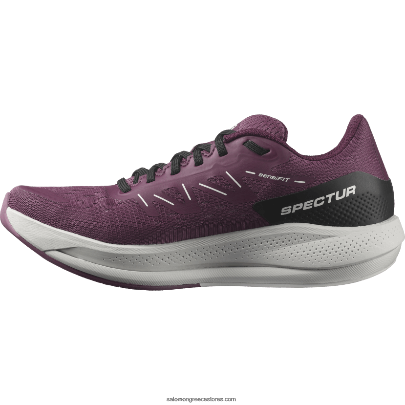 γυναικεία παπούτσια για τρέξιμο - spectur Salomon κρασί από τουλίπα/σεληνιακό βράχο/σταφύλι DXFPHB748