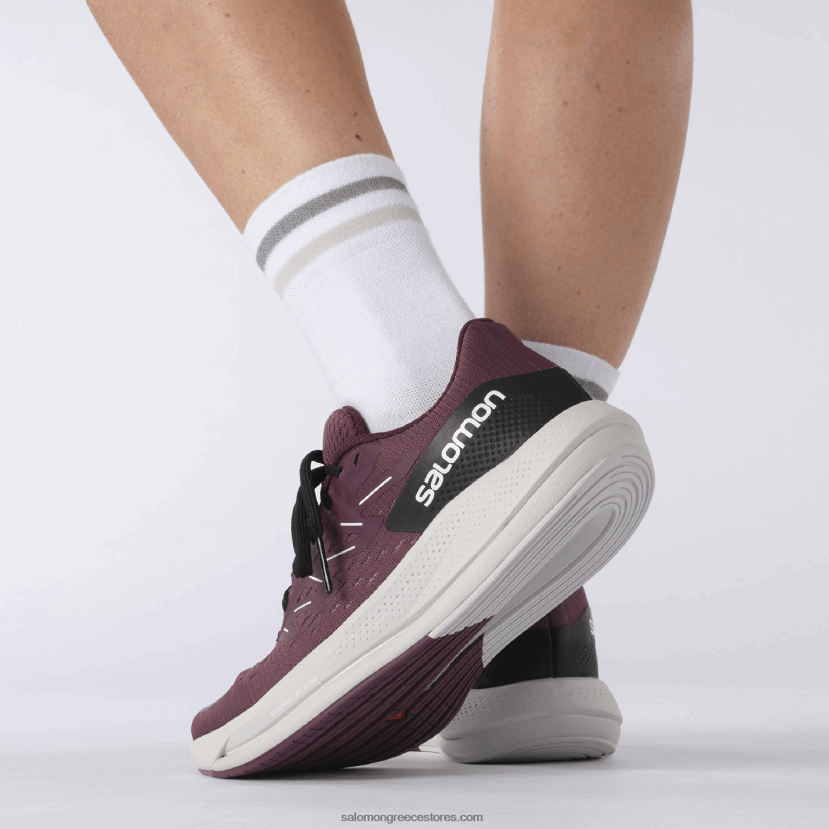γυναικεία παπούτσια για τρέξιμο - spectur Salomon κρασί από τουλίπα/σεληνιακό βράχο/σταφύλι DXFPHB748