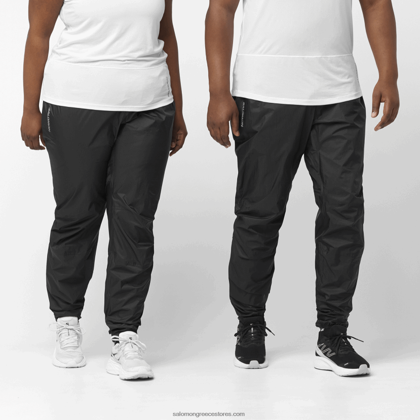 γυναικείο παντελόνι - μπονάτι αδιάβροχο Salomon βαθύ μαύρο DXFPHB946
