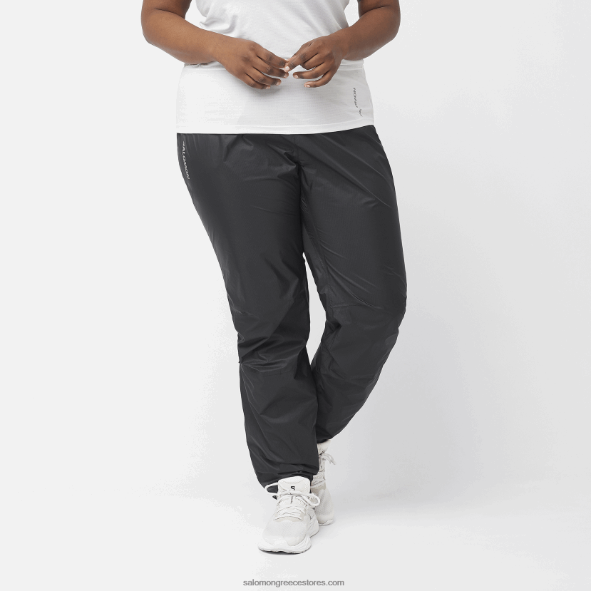 γυναικείο παντελόνι - μπονάτι αδιάβροχο Salomon βαθύ μαύρο DXFPHB946