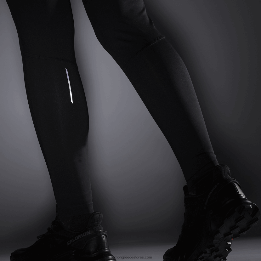 γυναικείο καλσόν - cross run 28 Salomon βαθύ μαύρο DXFPHB1163