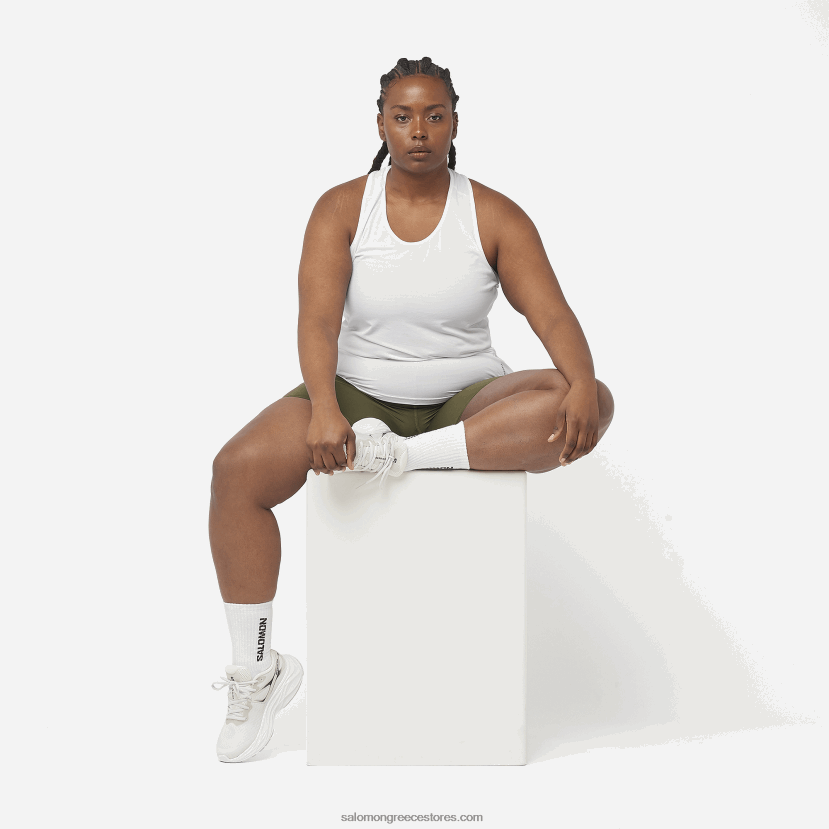 γυναικείο κοντό καλσόν - cross run 5 Salomon βραδιά με φύλλα σταφυλιού/δάσος DXFPHB1153