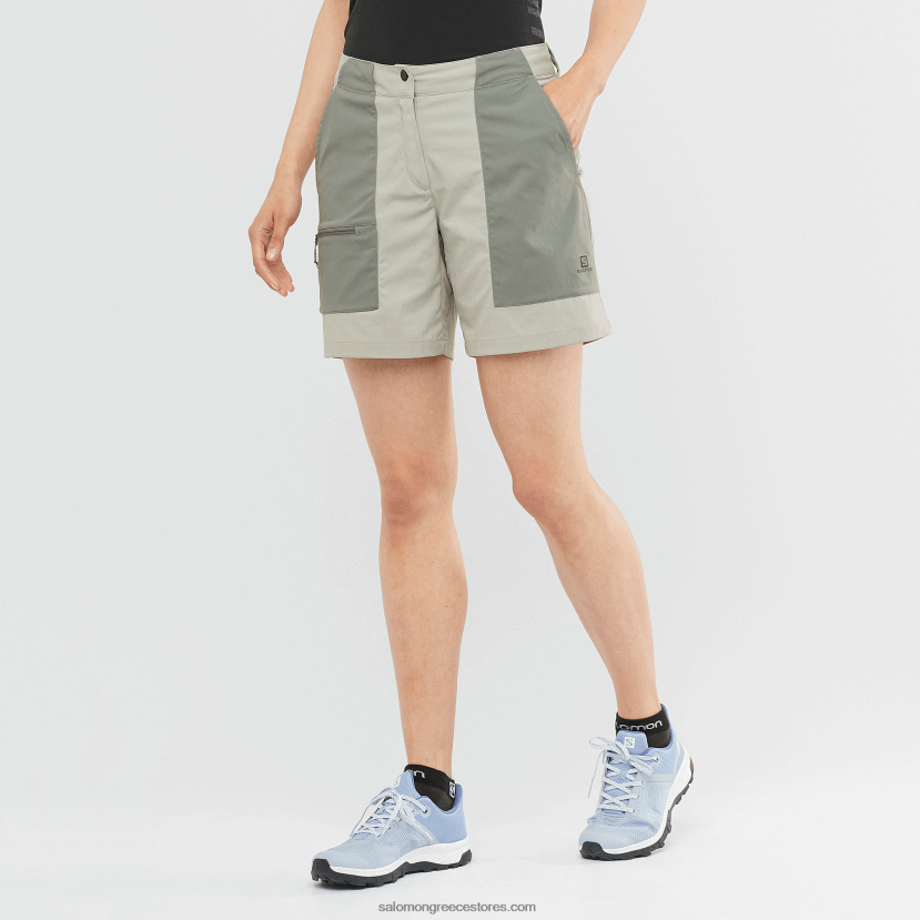 γυναικείο σορτς - outrack Salomon σφυρήλατο σίδερο/φασκόμηλο σεδόνα DXFPHB958