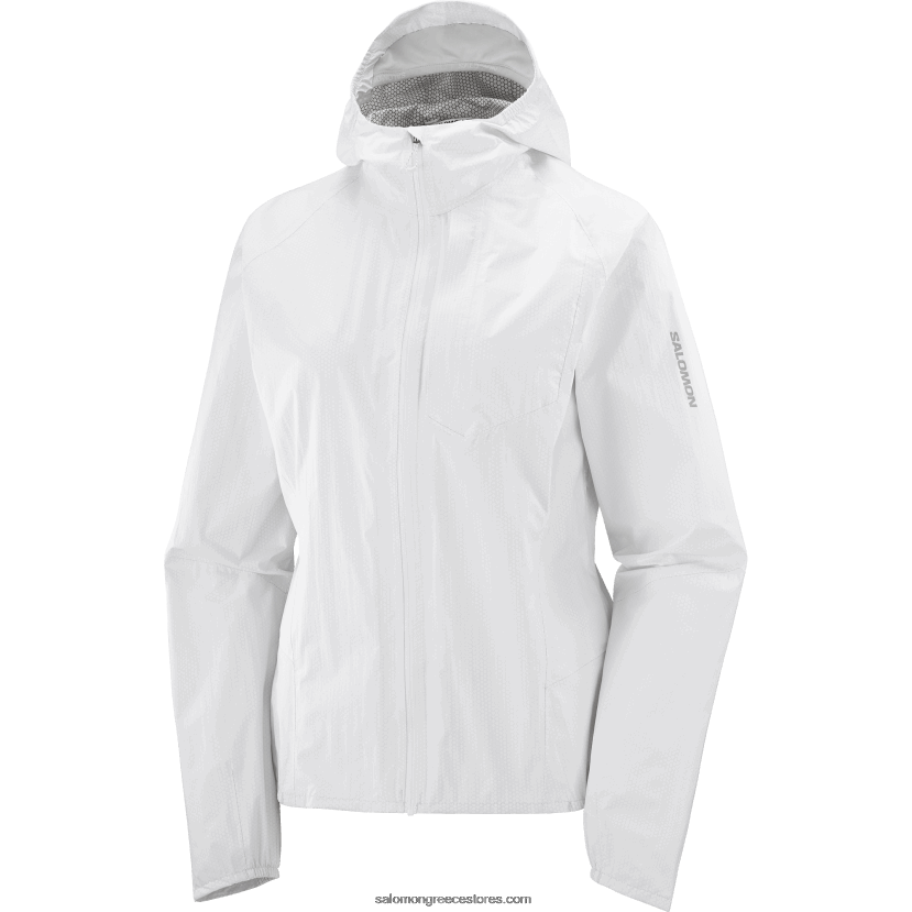 γυναικείο μπουφάν με κέλυφος - μπονάτι αδιάβροχο Salomon άσπρο DXFPHB837
