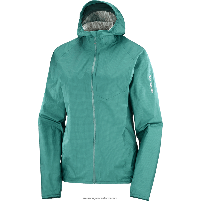 γυναικείο μπουφάν με κέλυφος - μπονάτι αδιάβροχο Salomon ειρηνικός DXFPHB841