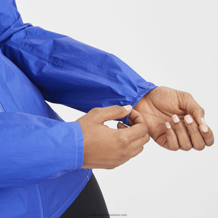 γυναικείο μπουφάν με κέλυφος - μπονάτι αδιάβροχο Salomon ναυτικό μπλε DXFPHB842