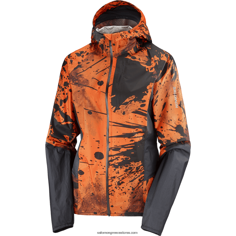 γυναικείο μπουφάν με κέλυφος - μπονάτι αδιάβροχο Salomon ερυθρό ibis/ao/κάψουλα DXFPHB843